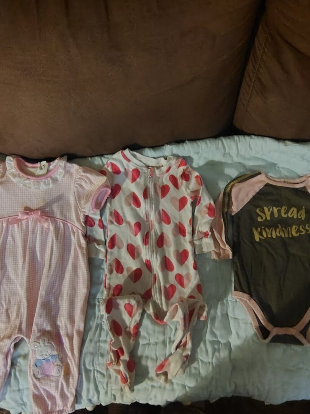Infant Girls Mixed One Pieces Set of 3 size 12-18 Months
